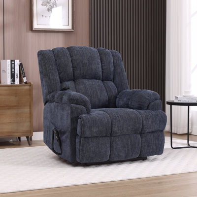 Aura Dual Motor Power Lift Recliner with Heat and Massage, Infinite Position, 180°Reclining, Sidepocket