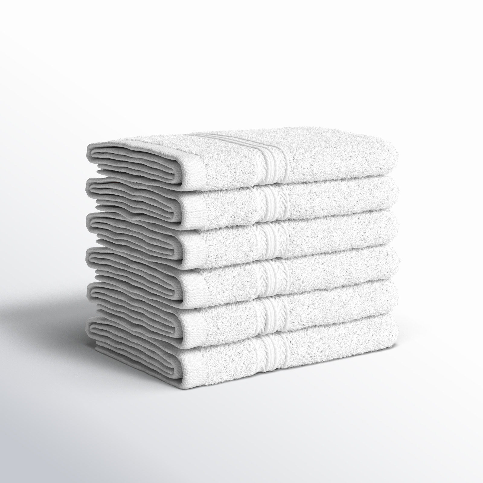 Simba Eco-Friendly Sustainable Cotton Washcloth Towel, White