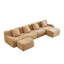 Canapé 4 places en forme de L avec 2 repose-pieds-1231917011