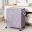 Double panier à linge avec couvercle et roulettes, panier à linge roulé tissé à la main avec doublure amovible, trieur de linge à 2 compartiments pour l'organisation à domicile, grande capacité