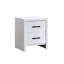 Table de chevet 2 tiroirs Morris - blanc-682721399