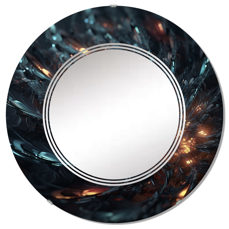 Miroir mural rond Boscawen, 32 po x 32 po