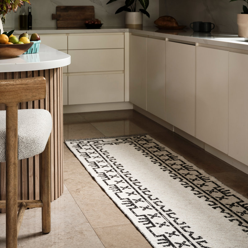 June Geometric Reversible Wool Area Rug, Runner 2'8" x 8'