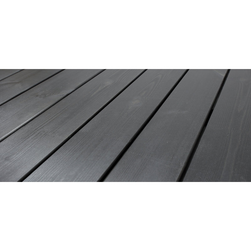 Edgerton Rectangular Pine Outdoor Dining Table , cm W cm D, 74cm H x 190cm W x 86cm D, Dark Coffee