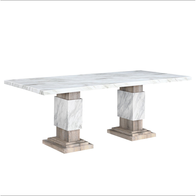 STACEY BEIGE DINING TABLE, Beige