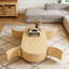 Table basse ovale cannelée-223943771
