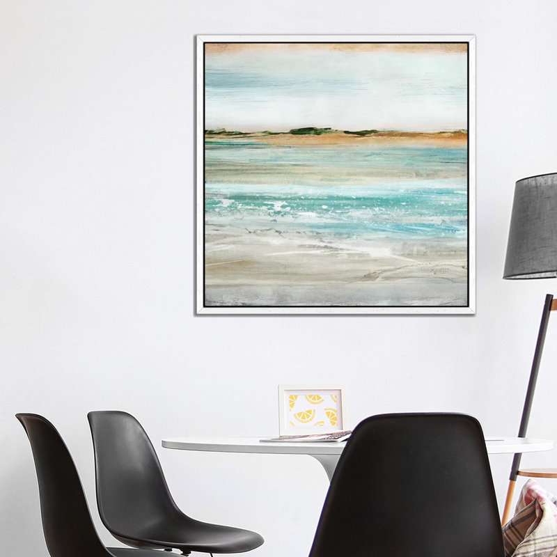 Retrospective I by Isabelle Z - Painting on Canvas, White Framed, 93.98 cm H x 93.98 cm W