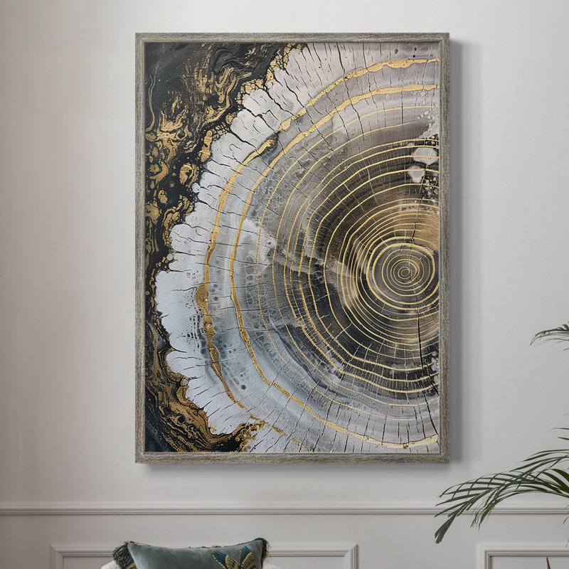 Reproduction encadrée ABSTRACT Series CCLX - bois massif, H 11 po x l 9 po