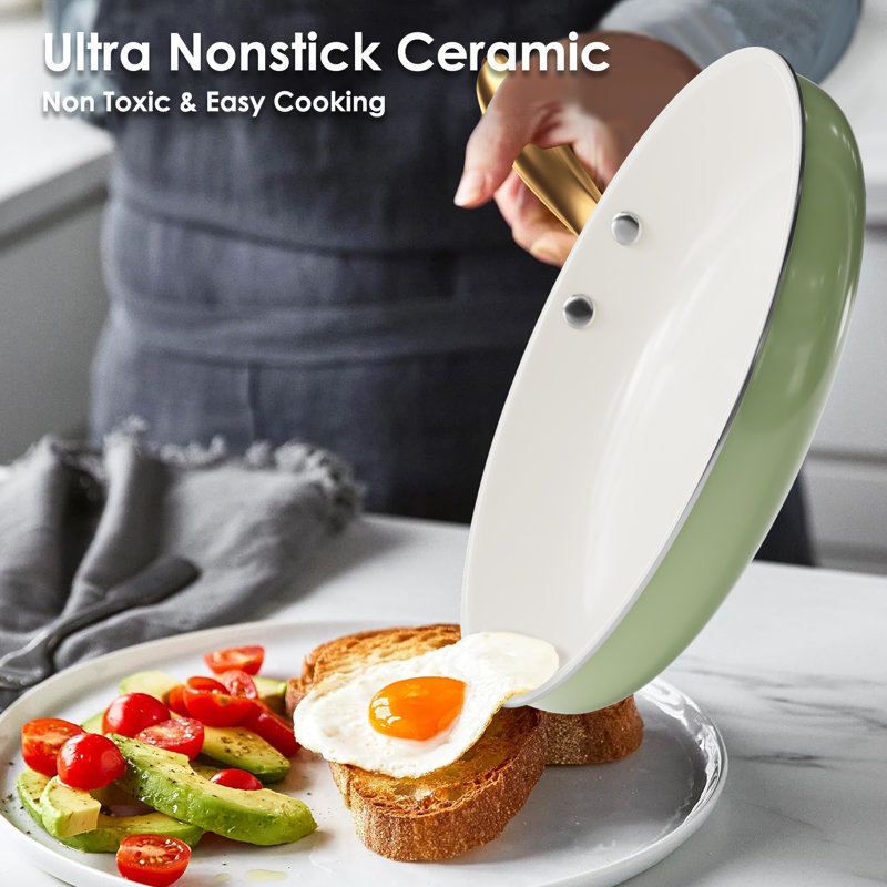 15 - Piece Non-Stick Ceramic Cookware Set