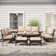 Arwand 7-Person Outdoor Conversation Set with Loveseat