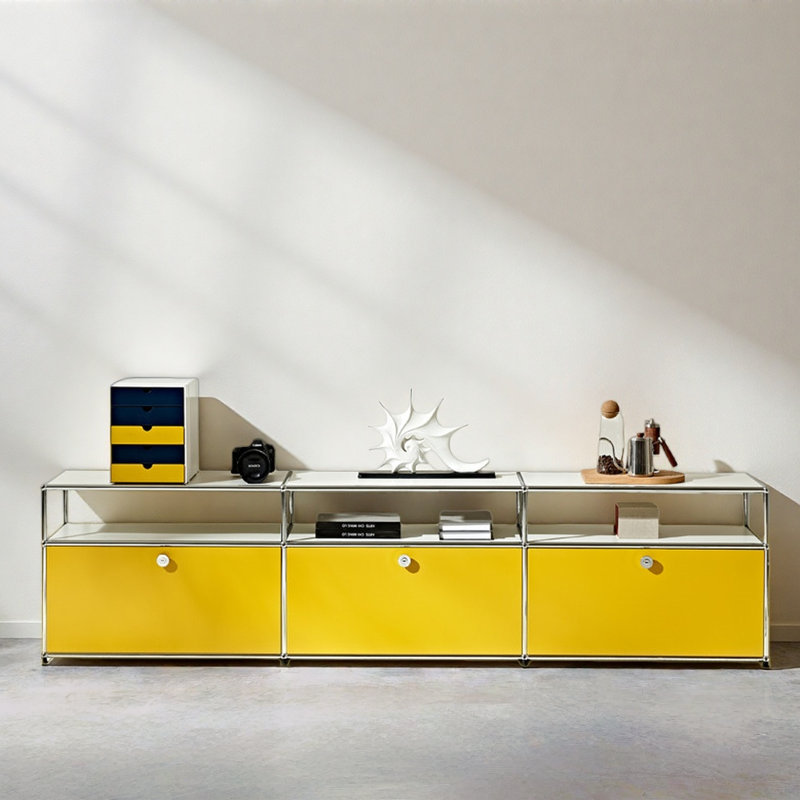 Meuble télé simple jaune