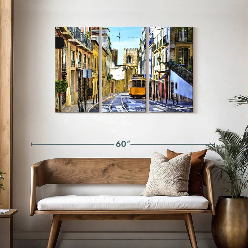 Rue Sireci à Lisbonne, H 28 po x l 45 po