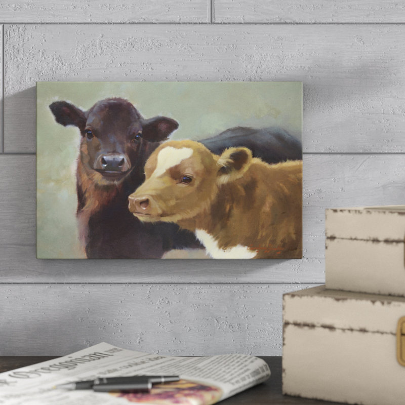 «Farm Pals II», peinture sur toile, H 8 po x l 12 po