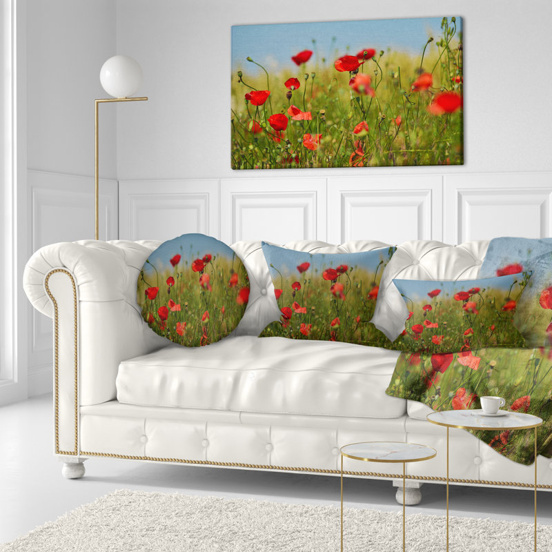 Coussin lombaire de jardin floral sauvage