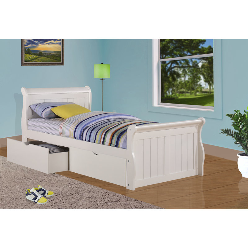 Jacquline Bed with Drawers by Harriet Bee, Twin
