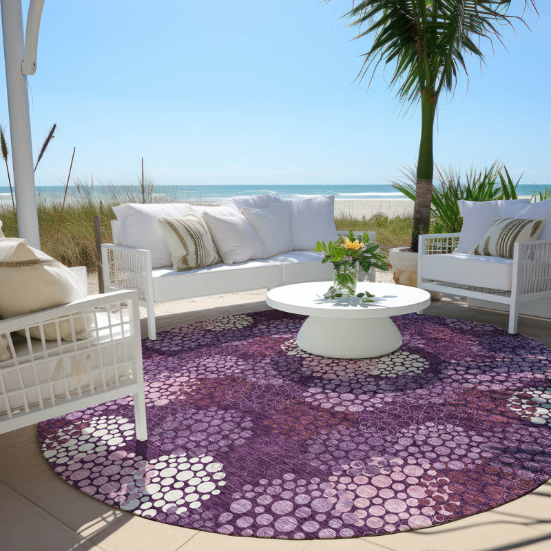 Tapis intérieur / extérieur Maliana, Rond 8 pi