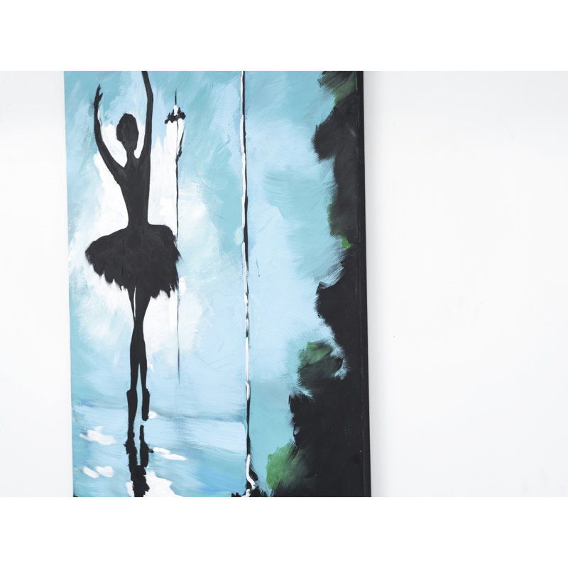 Superbe peinture sur toile turquoise 47 po x 27 po - Art mural sans cadre pour un look charmant
