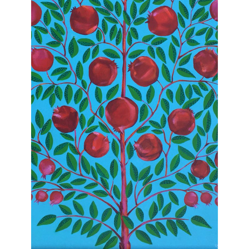Ma cour arrière | Acrylique sur toile | Par Anjali Aggarwal