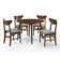 Boutault 4 - Person Solid Wood Top Four Leg Dining Set
