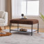 Banc de rangement rembourré avec tablette amovible-773862793