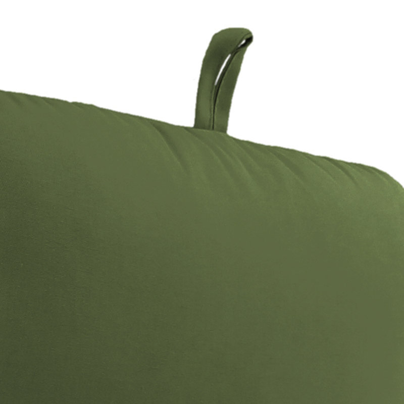 Byrom 22" x 45" Outdoor Chair Cushion with Ties and Loop, Veranda Hunter