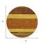 Tapis extérieur rond lavable abstrait doré et brun 8 pi Terra Cotta