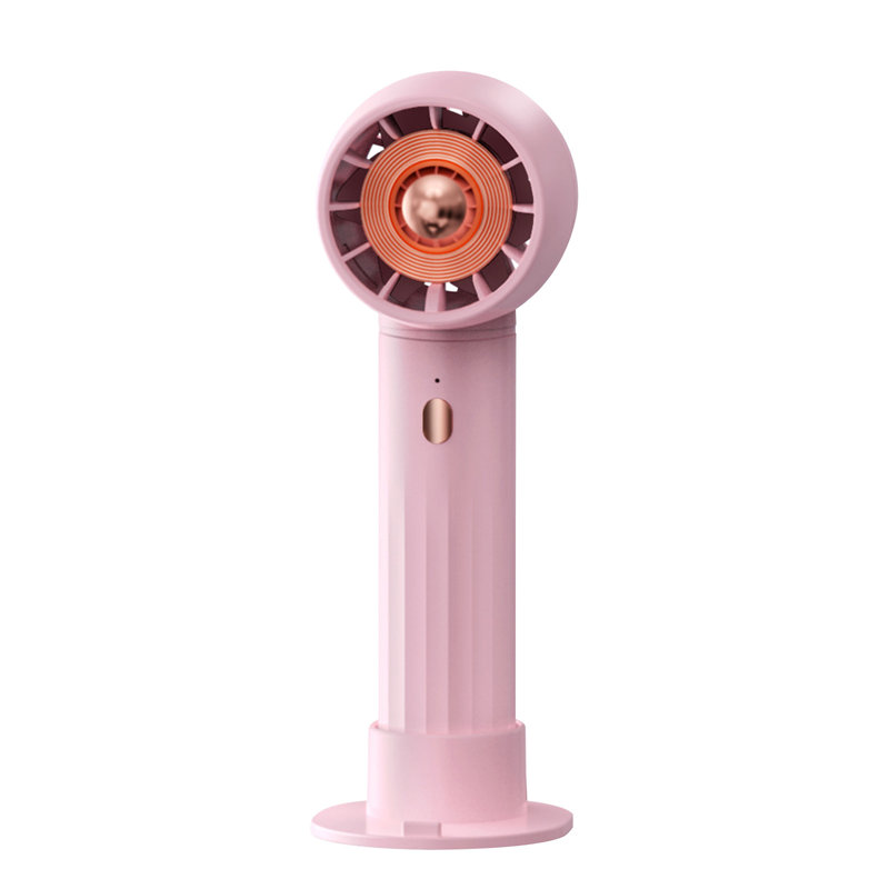 Kbndieu New Turbine Small Fan USB Charging Handheld Mini Fan Desktop Small Fan, pink