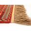 Tapis cuivre foncé / beige en laine tissé à la main et à plat