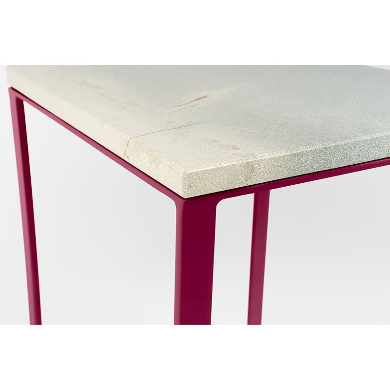 Abdul-Mateen Frame End Table, Red
