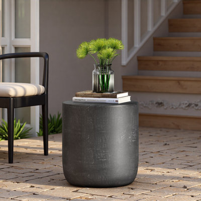Outdoor Lightweight Concrete Side Table