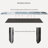 Modern Rectangular Luxury Stone Dining Table Sets-105320845