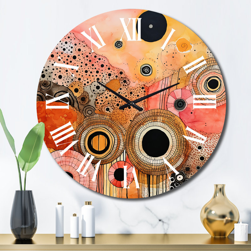 Horloge murale en métal, Grand