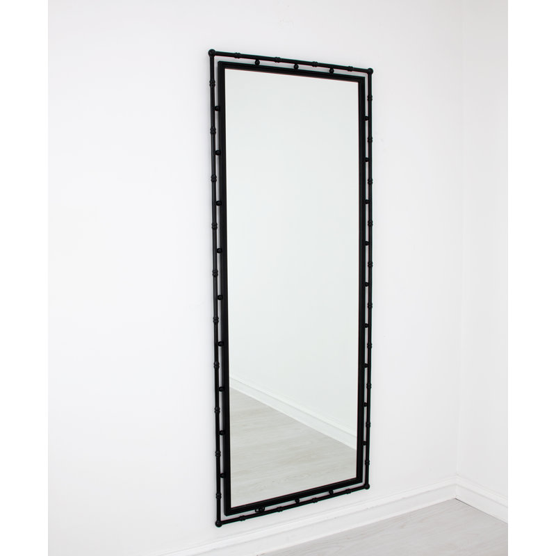 Jamison Rectangle Iron Mirror, Matte Black