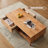 Burlywood Solid Wood Rectangular Coffee Table-850281071-850281068