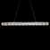 Verve LED 1 Light Crystal Linear Pendant