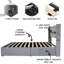 Lit plateforme avec rangement relevable avec tête de lit Winback et station de charge-1281509054-1281509050
