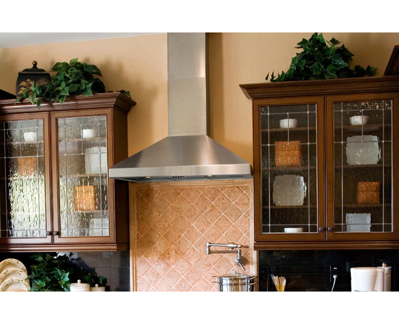 Windster 48 " W Steel 640 CFM Ducted (Vented) Wall Range Hood with Mesh Filter