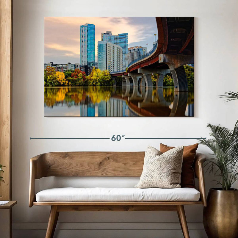 Paysage urbain urbain Sirci Austin, H 34 po x l 51 po