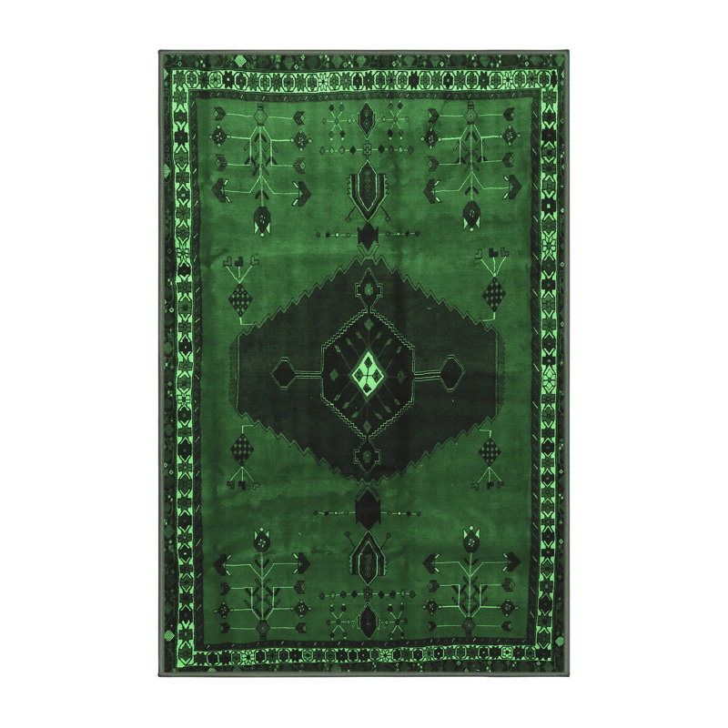 Washable Oriental Indoor Rug, Rectangle 3' x 5'