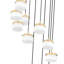 Lustre moderne à 11 lumières en métal doré-123223064