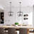 4-Light Matte Black Candle Vintage Chandelier