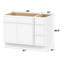 Base de meuble-lavabo simple 51 po seulement-96921365