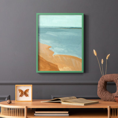 «Out on the Sandbar II», reproduction encadrée - bois massif