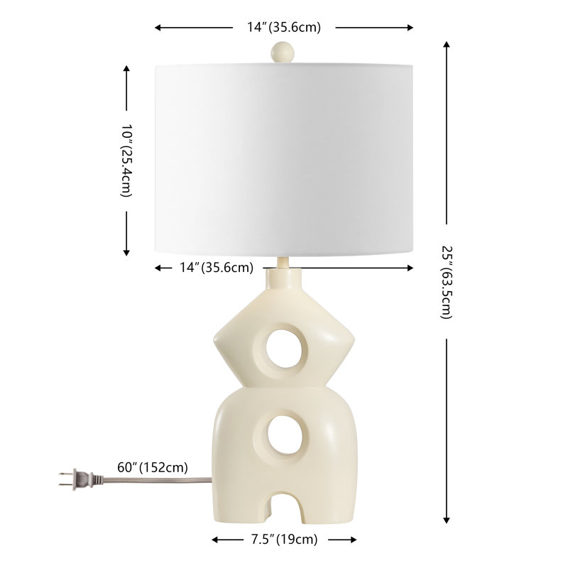 Lampe de table en résine Clayton