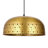 17.75"W Shylie 1-Light Large Metallic Dome Pendant with Star-shaped Cutouts-341689139