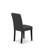 Amelius Parsons Chairs Set of 2 - Dark Gray Polyester Fabric Upholstered Seat and Dark Gray Polyester Fabric Chair Back - Black Finish, SET OF 2-614006949-614006948