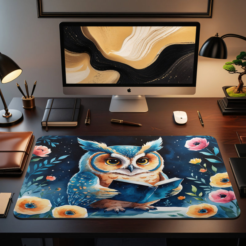 Polyester Desk Pad, 14.4x12.1