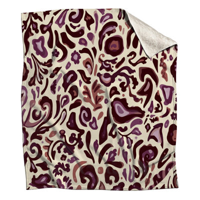 Couvertures à motif floral abstrait