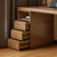 Bureaux rectangulaires en bois massif noyer clair-107519281