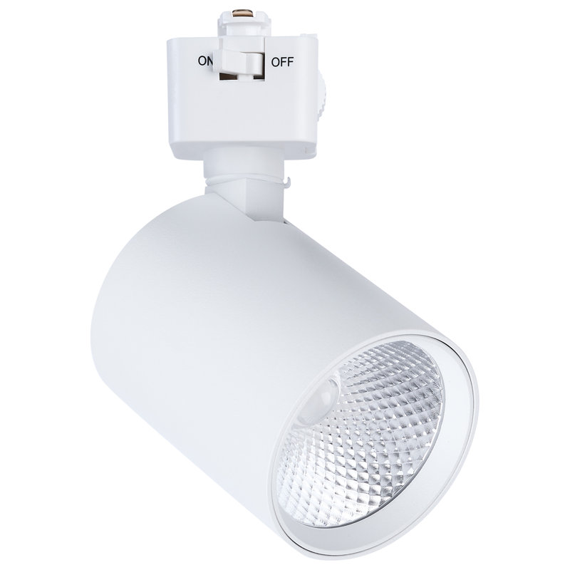 Tête de rail DEL 8 watts 2700K / 3000K / 3500K / 4000K / 5000K, Blanc